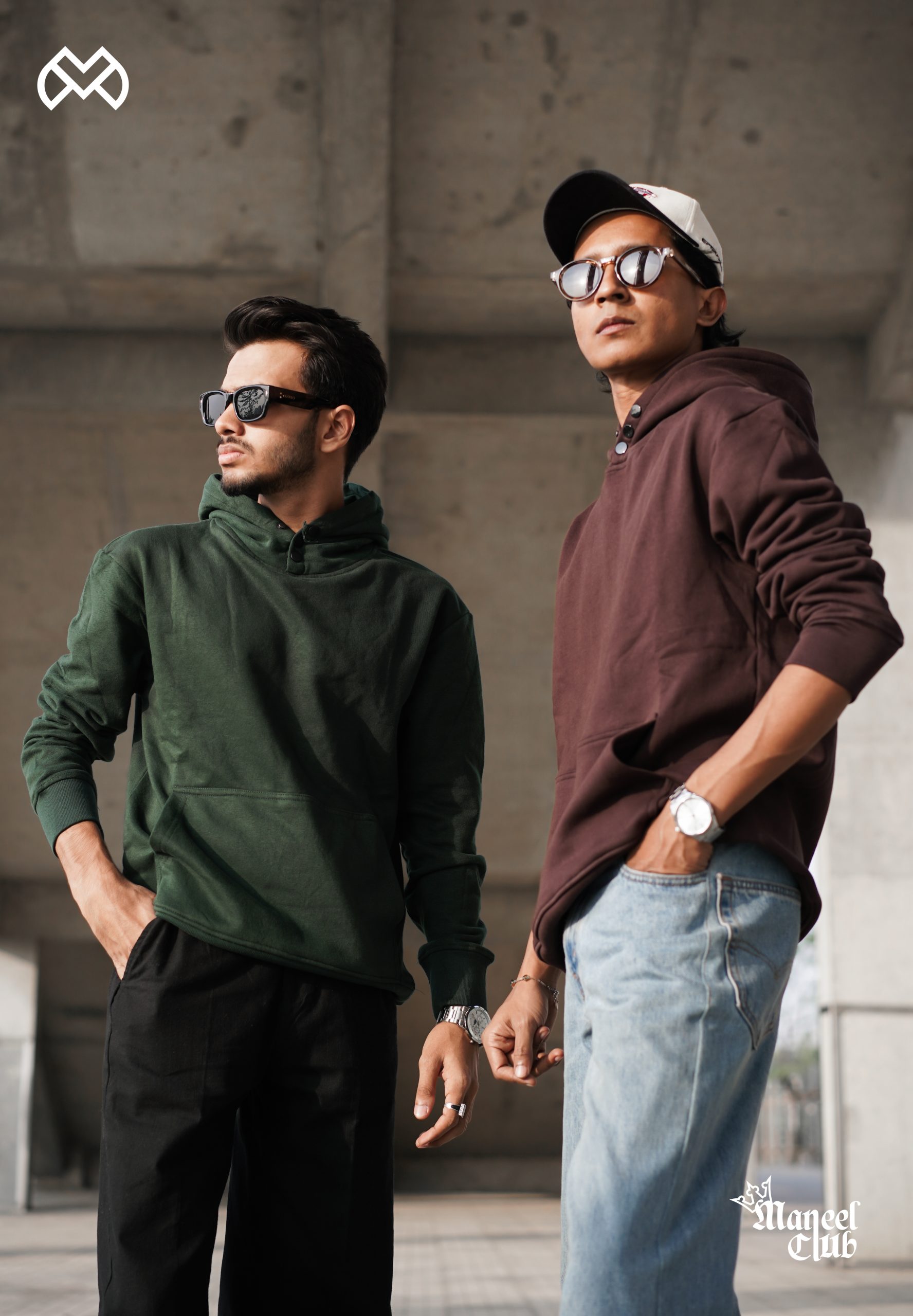 Snap Button Drop Shoulder Hoodie - Image 4